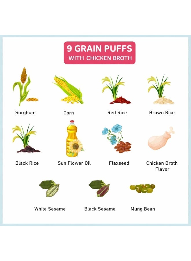 Nola - Gluten Free Puffs with 9 Grains & Chicken Broth 25G - Image 5